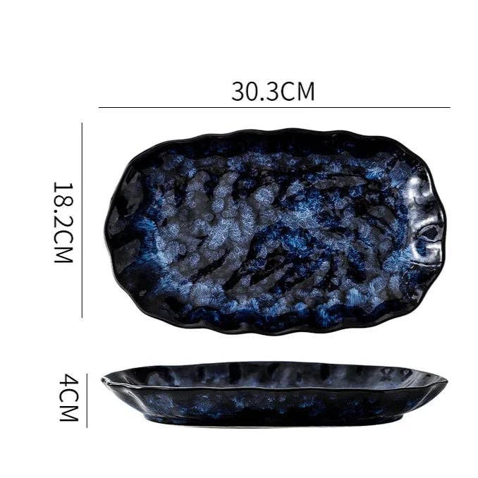 BRECK + FOX - Vente Service à vaisselle - Ensemble de dîner 10 pièces Blue Nebula17