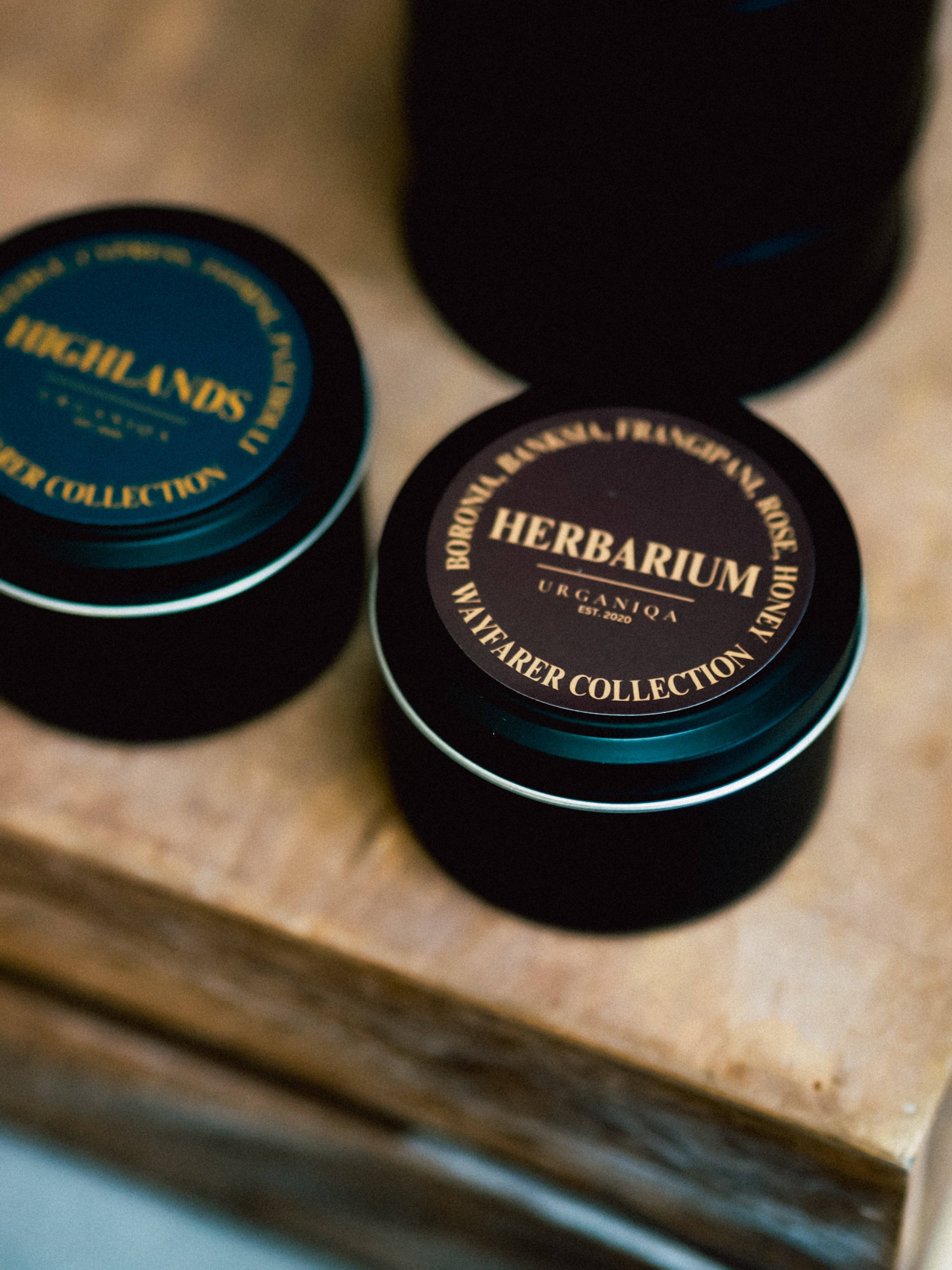 Urganiqa - Wholesale Travel candles - Herbarium Soy Candle Travel Tin | Wayfarer Collection