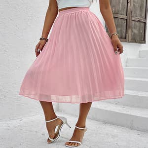 Gorgeous Wholesale front short back long skirt chiffon skirt To