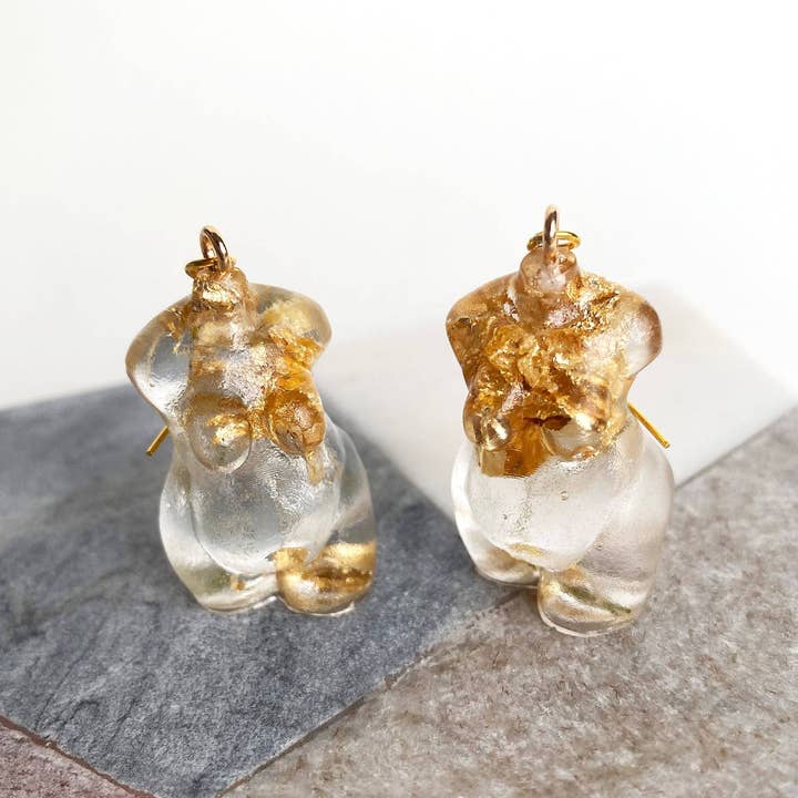 Solilo & Co - Vente Boucles d'oreilles pendantes - Boucles d'oreilles Déesse Curvy et Grande Taille5