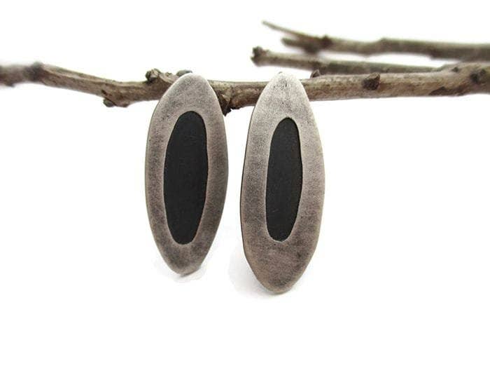 Kimya Joyas - Wholesale Dangle Earrings - Organic Silver Dangle Earrings