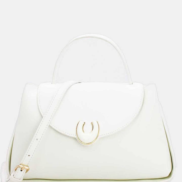 Tom&Eva (F.D.M diffusion) - Vente Sac à main avec poignée sur le dessus – femme - Sac à Main Fermoir Boucle de Fer à Cheval-691320