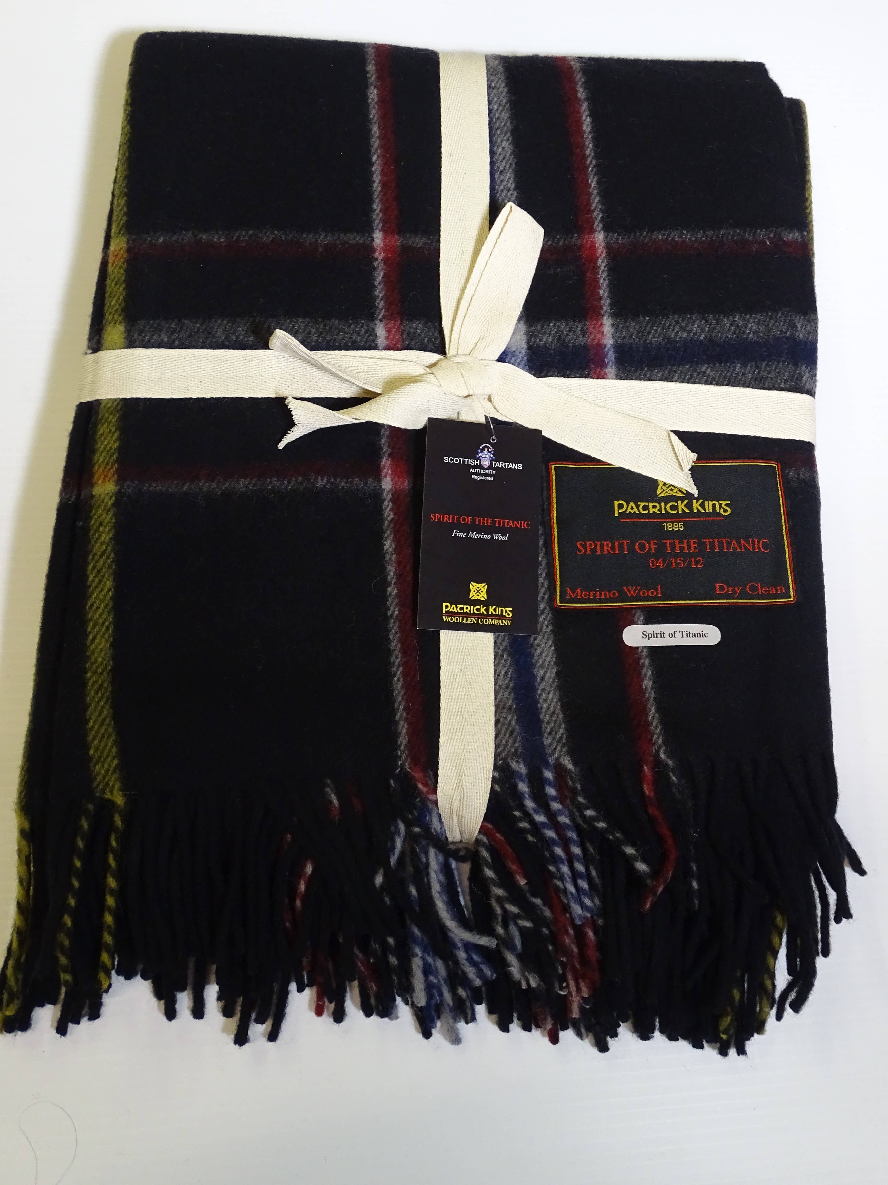 Patrick King Woollen Company - Wholesale Throw Blanket - Spirit of Titanic Deluxe Highland Blanket