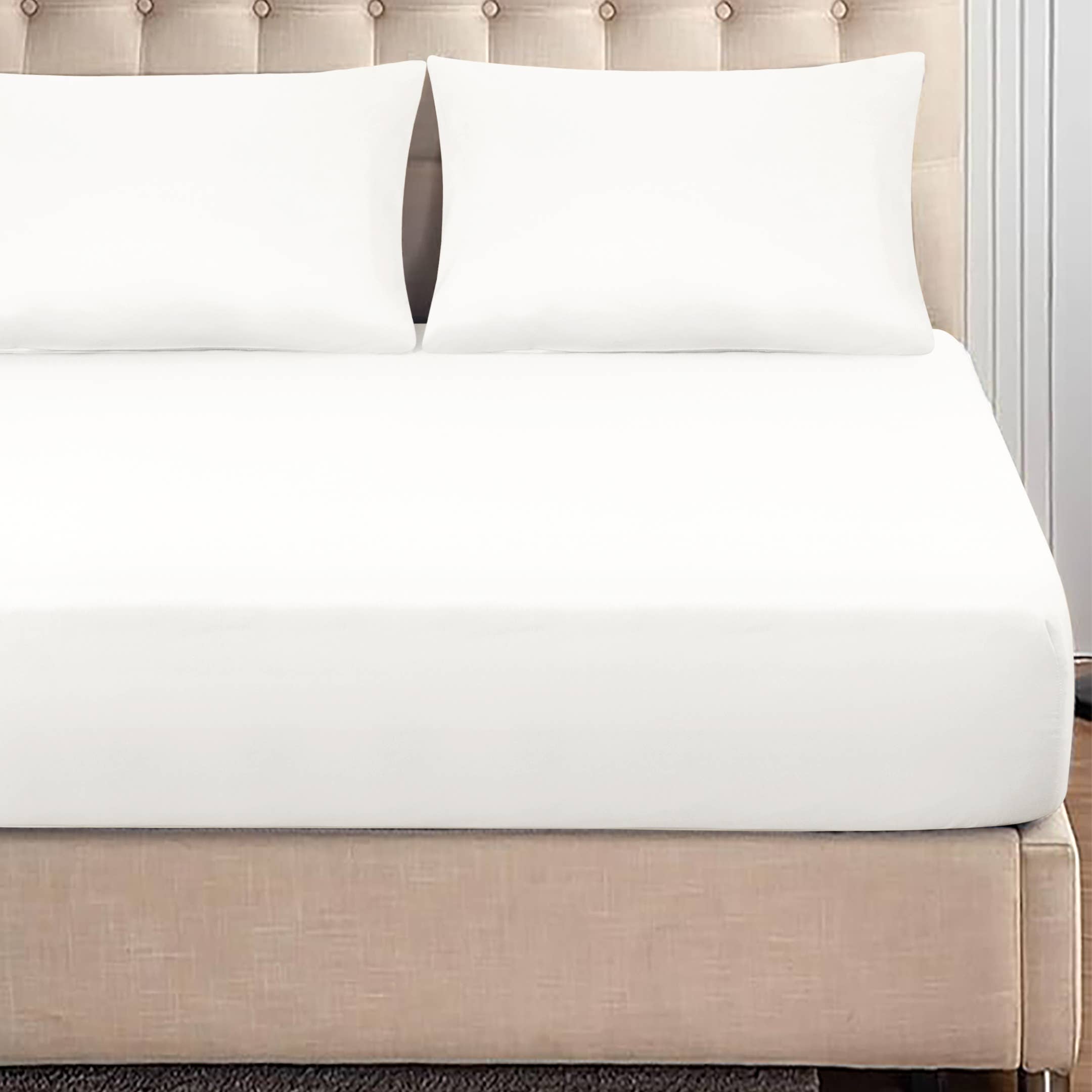 Cottonpassion_US - Vente Draps-housses - Draps-housses en microfibre douce avec bonnets extra profonds jusqu'à 40,6 cm59