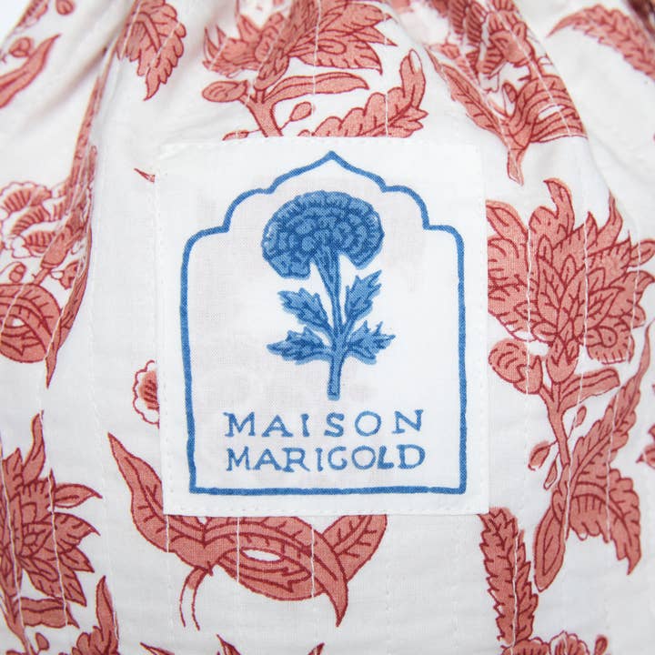 Maison Marigold - Wholesale Drawstring Bag - Women's - St. Barts Pink Travel Bags, Set of 32