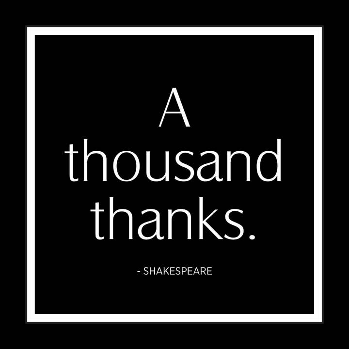 A Thousand Thanks - It Was Said Greeting Card for wholesale by Swan River Studios