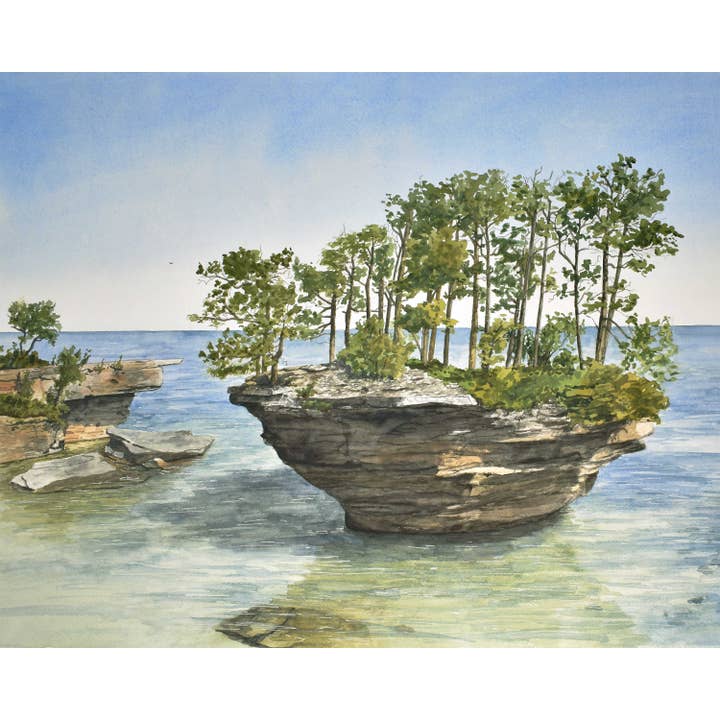 Turnip Rock for wholesale by Drew Deming Watercolors