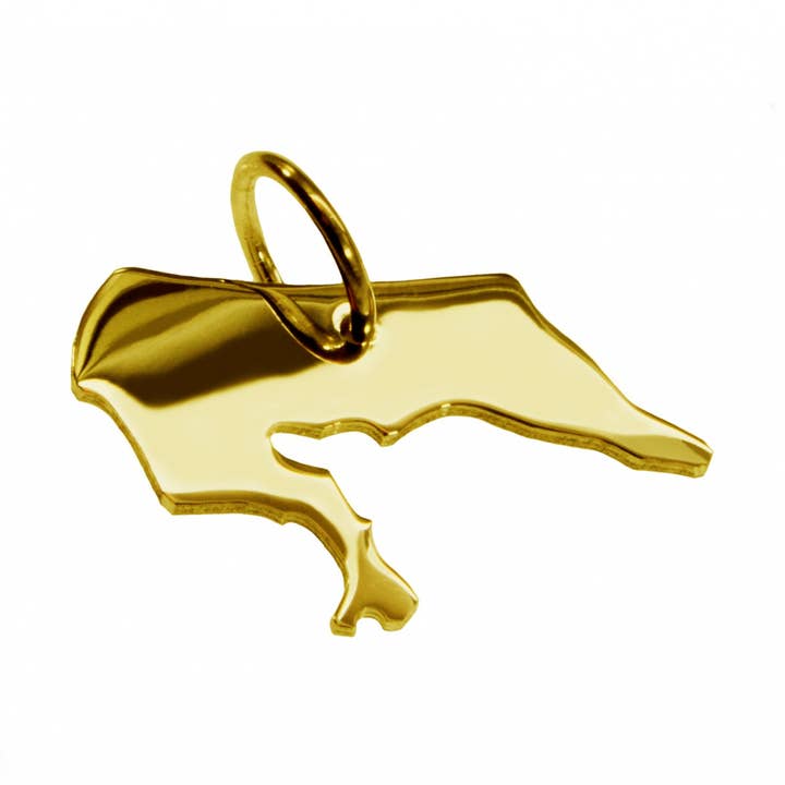 Pingente de colar em forma de mapa de Borum por atacado de S.W.w. Schmuckwaren GmbH