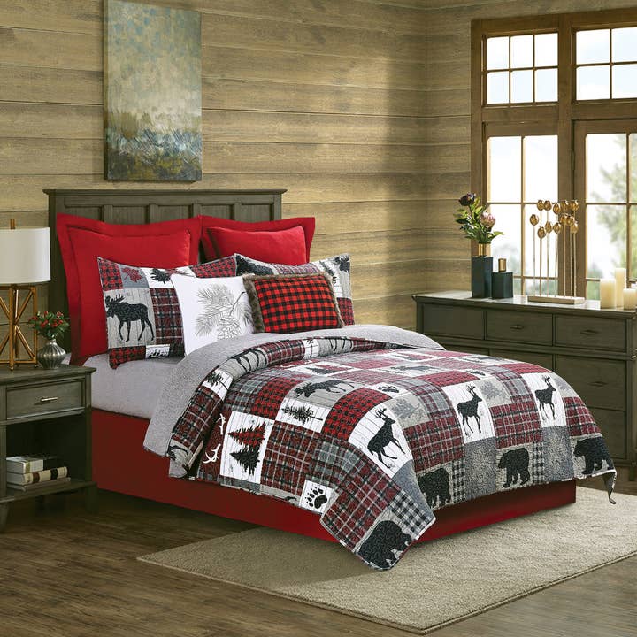 C&F Home - Wholesale Throw/Decorative Pillow - Christmas Buffalo Check Throw Pillow
