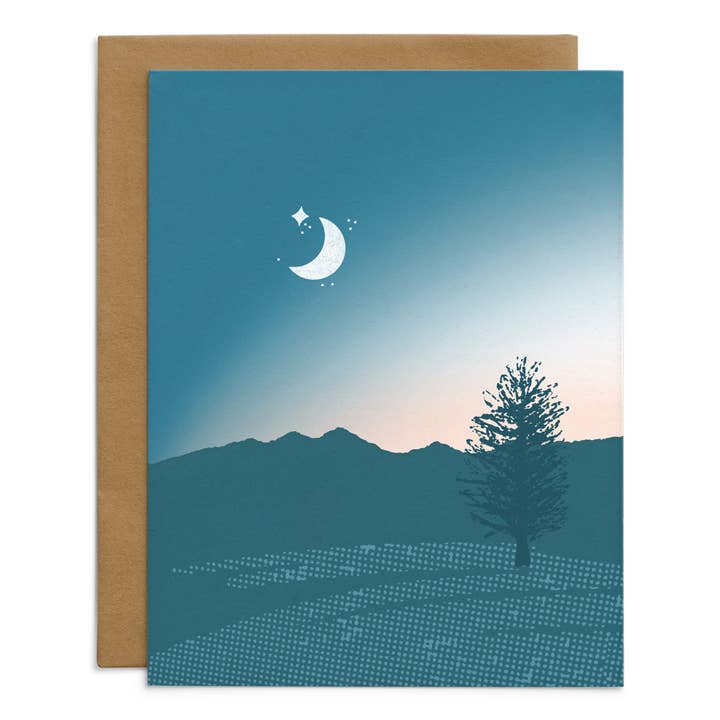 Starfangled Press - Wholesale Everyday Greeting Card - Moonrise Card