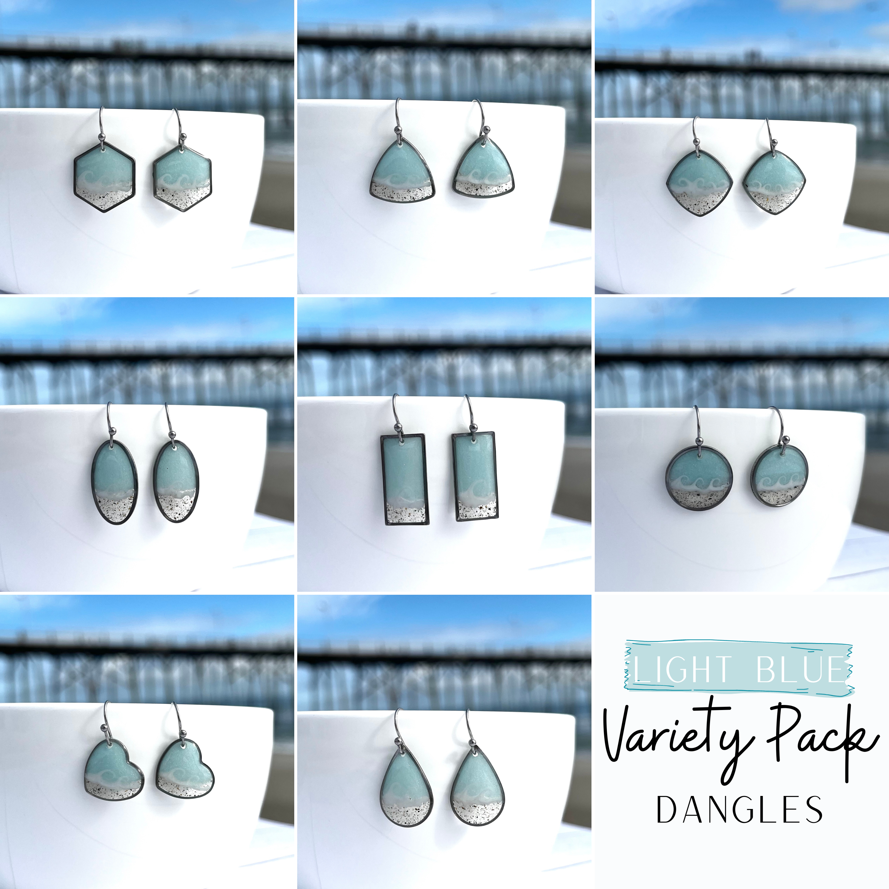 Sandy Beaches Shop – Großhandel Ohrhänger – Maßgeschneidertes Sand-Dangle Variantenpaket | Beach Sand0