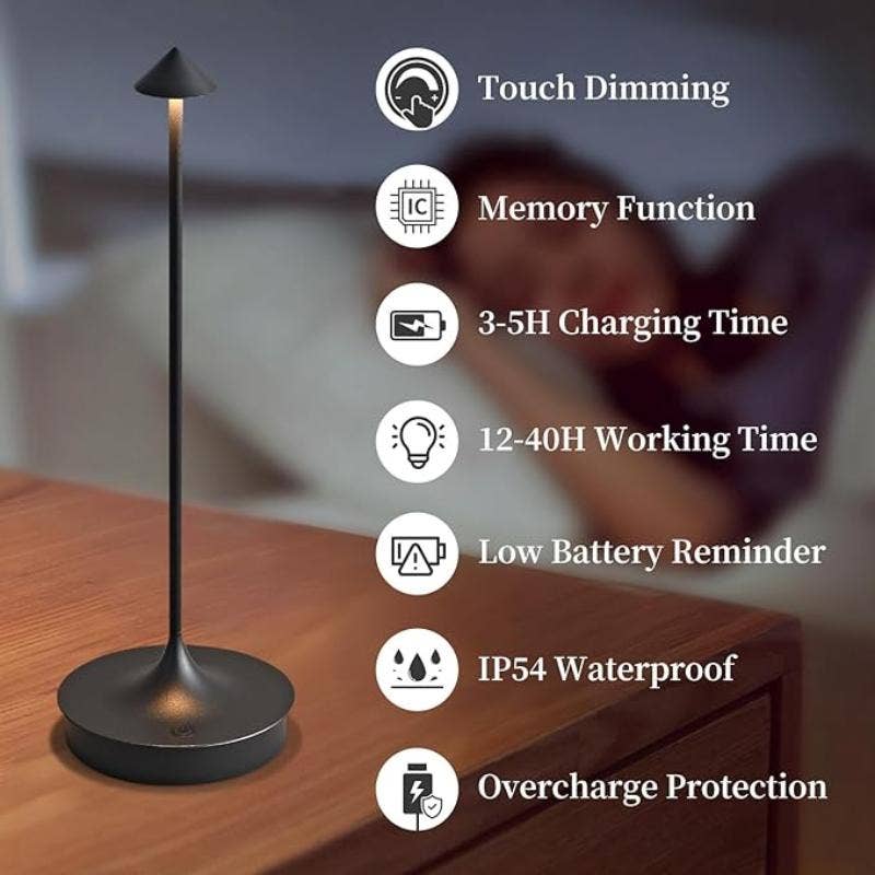 Kiyo Home - Wholesale Accent/Desk Lamp - Waterproof Cordless Indoor/Outdoor Lamp10