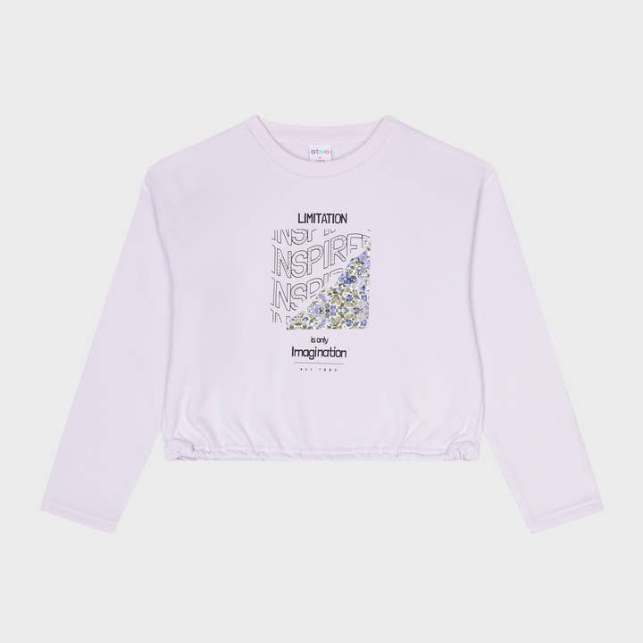 KG-ND8086-73 - Sweat-shirt sans capuche pour fille pour la vente par Ativo Kids