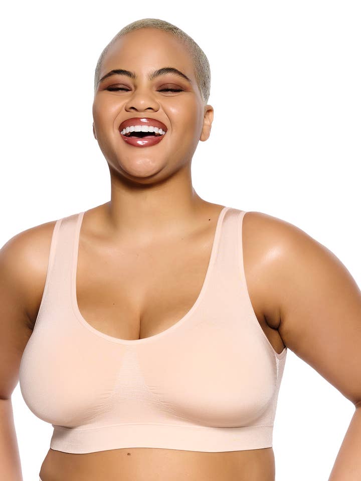 Body Smooth Seamless Wireless Bralette - Cameo Rose for wholesale by Felina