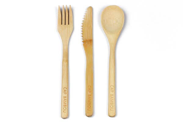 cap bambou - Wholesale Assorted Cutlery Set - Set of 3 cutlery fork+spoon+knife “Made In France”7