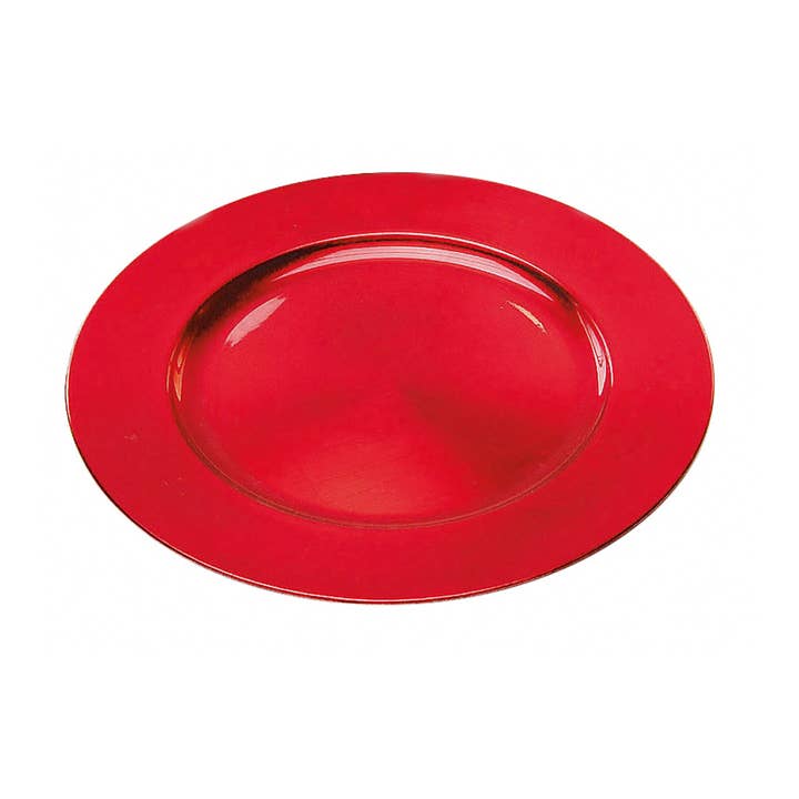 Wurm - Wholesale Dinnerware Set - Plastic Charger Plate, Red Ø 33cm