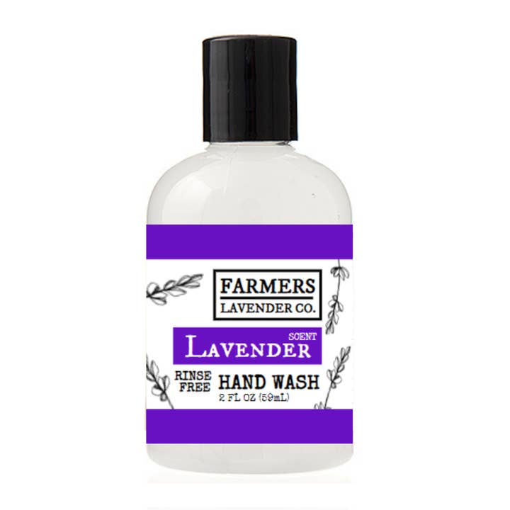 Lavender Rinse Free Hand Wash 2 FL OZ for wholesale by FARMERS Lavender Co.