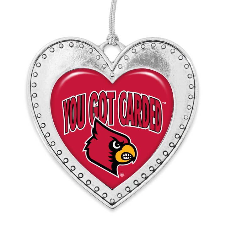 Louisville Cardinals Heart Ornament for wholesale by From The Heart