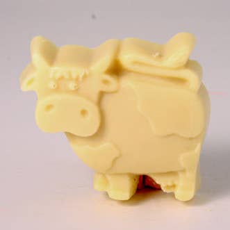 Simple Soaps For Simple Folks – Engroshandel Sæbestykke – Lil Scrubber Stående Cow - Æble-licious0