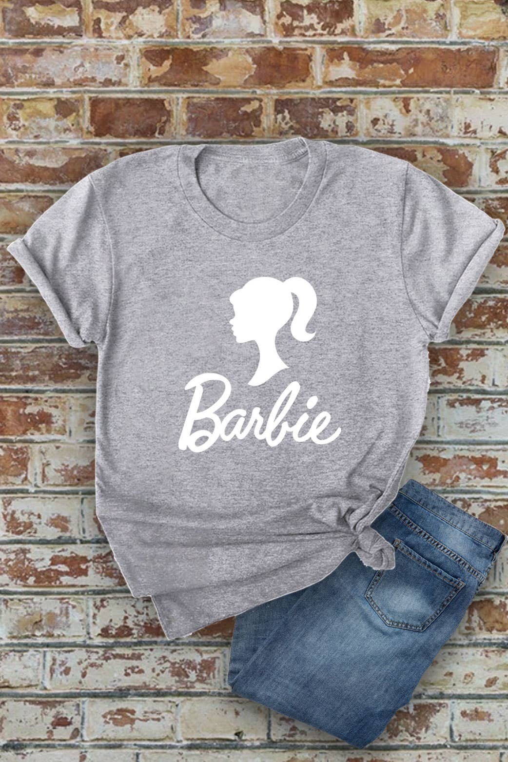Top Avenue - Wholesale Screen Printed T-Shirt - Women's - Hot Barbi, Unisex Round Neck T-Shirt6