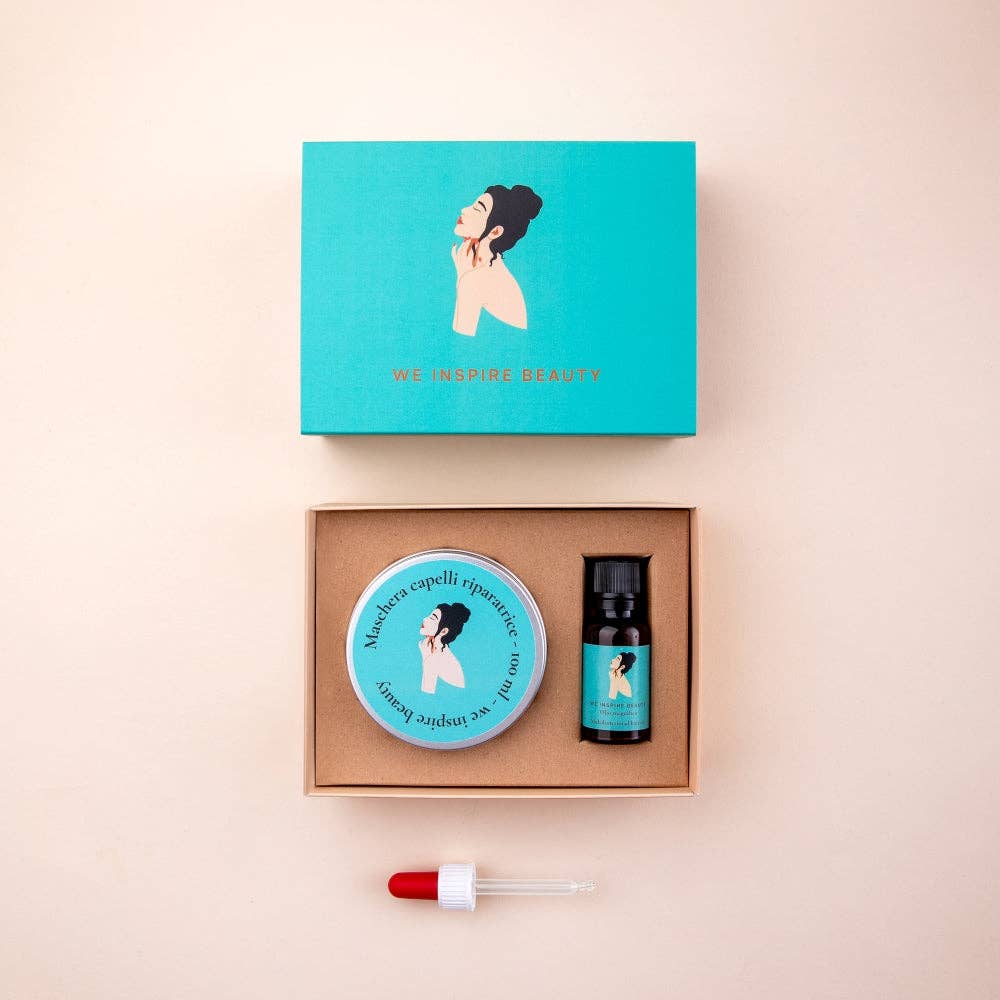 We Inspire Beauty - Wholesale Scalp/Hair Treatment - Haircare routine - Repairing hair mask + multifunction dry oil travel format