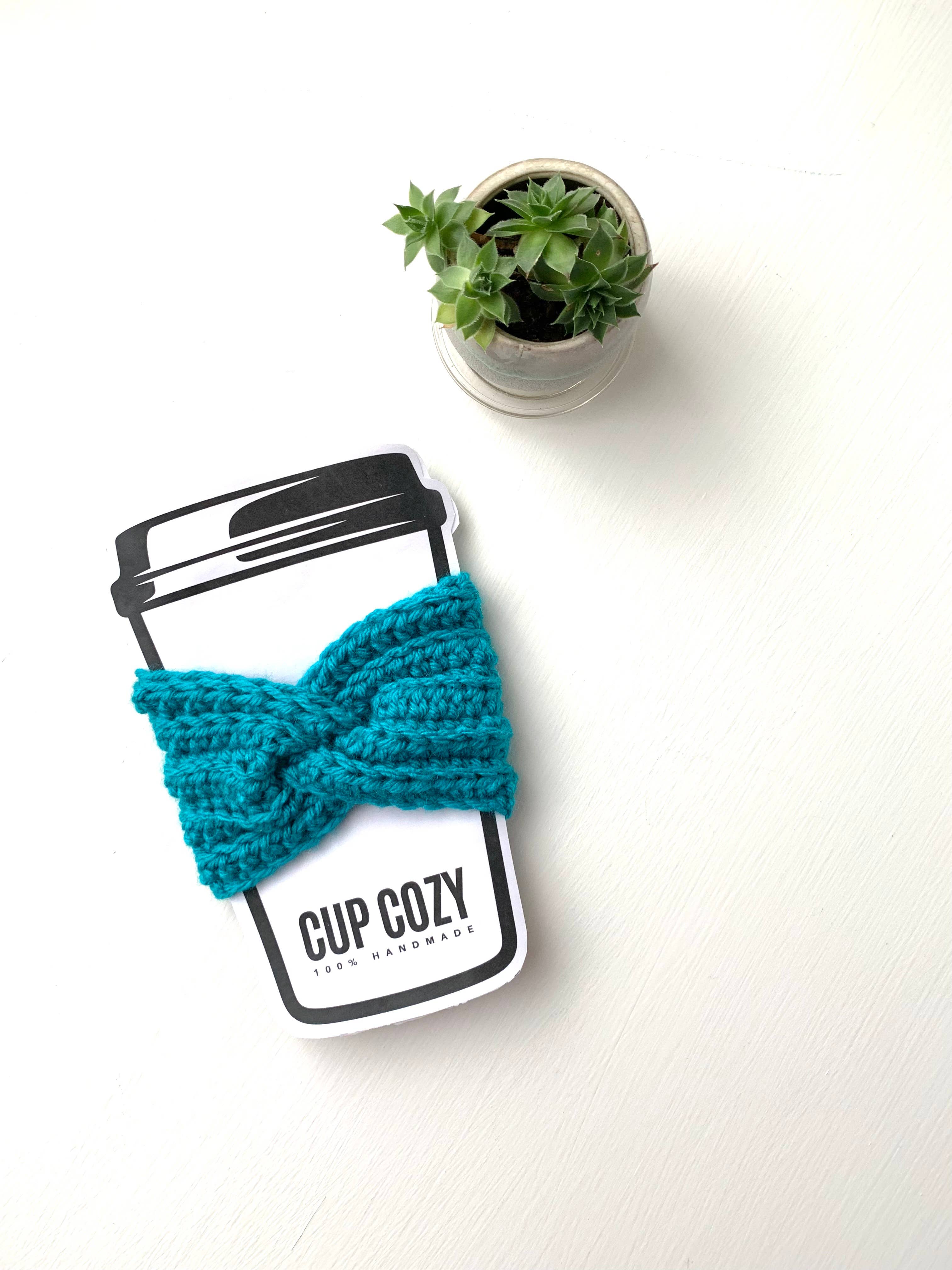 Crochet Happens - Wholesale Drink Huggers & Koozies - Twisted Coffee Cozies - Set of 5 - Made to Order7