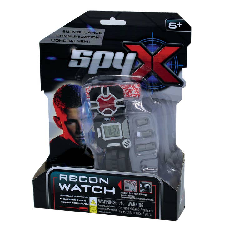 MukikiM Toys & Games - Wholesale Electronic Toy - Kids & Baby - SpyX Spy Recon Watch - 8-IN-1 Secret Message/Alarm LED Watch