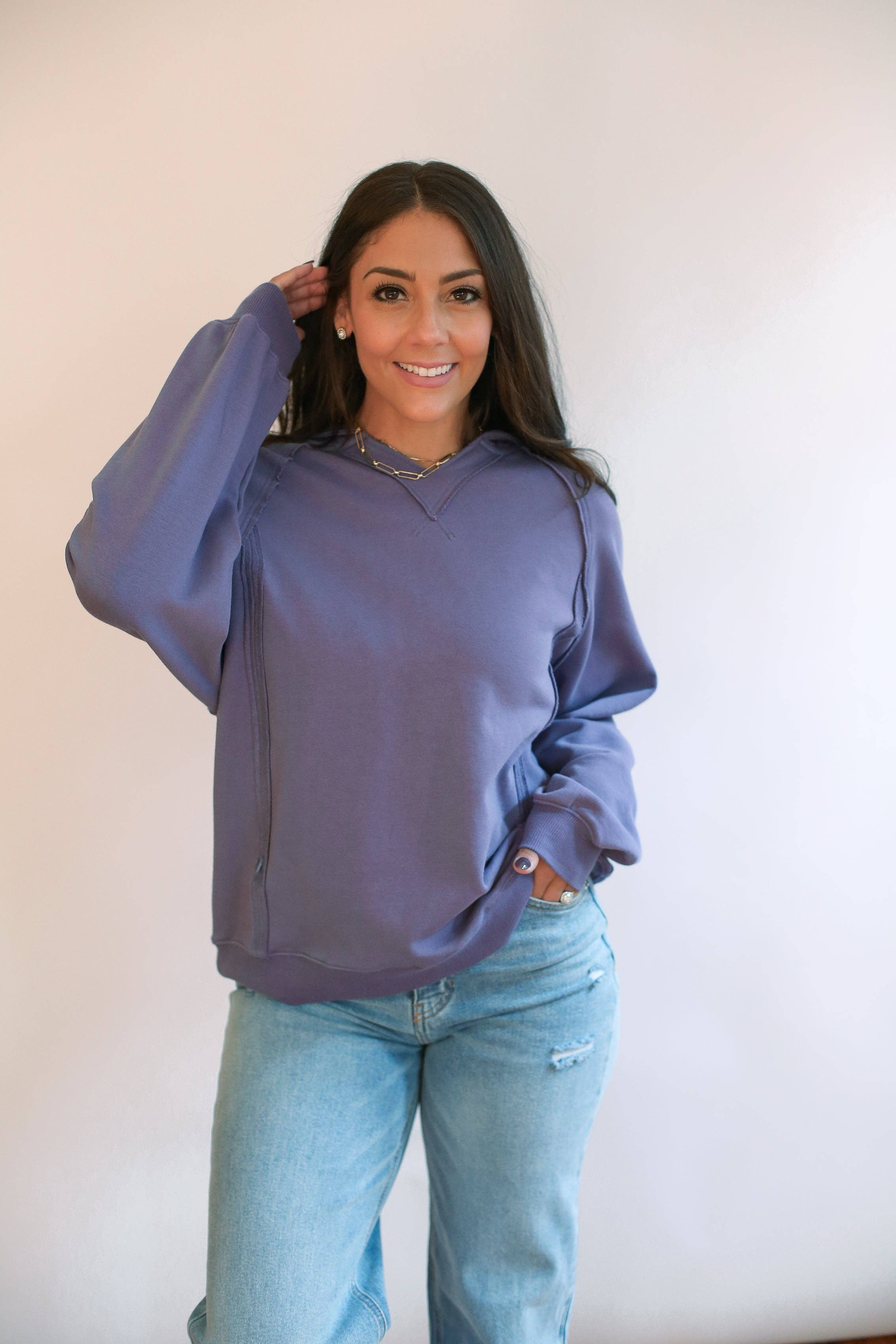 Movemama Apparel - Wholesale Nursing Top - Maternity - Big Hug Vertical Zip Breastfeeding Hoodie26