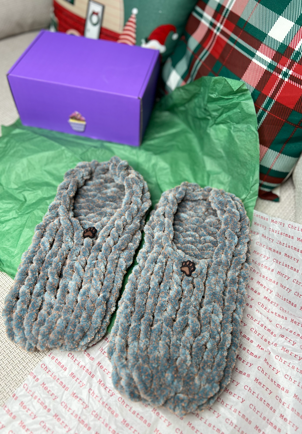 Kalpten LLC - Wholesale Yarn - Super Bulky Jumbo Chenille Tweed Yarn|Finest Quality7