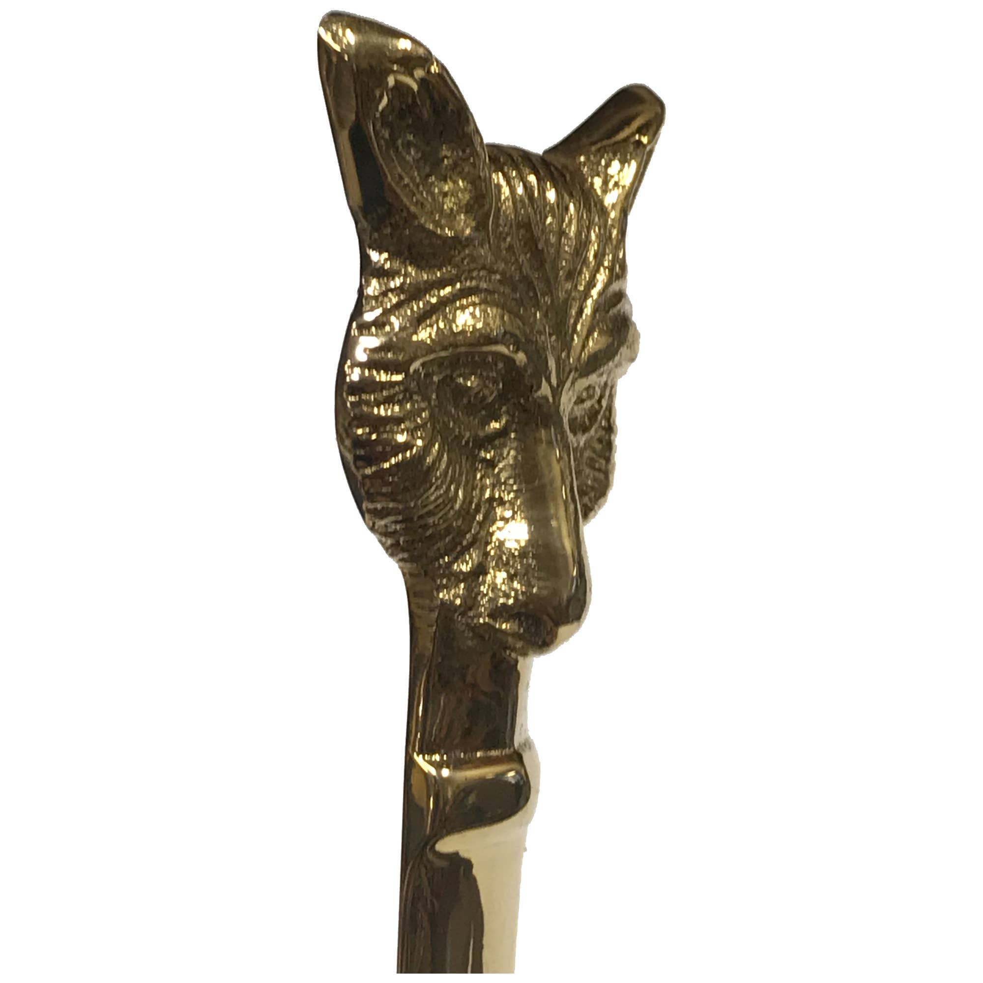 Madison Bay Co. - Historical Home Decor Reproductions – Engroshandel Brevåbner – Brevåbner i massiv messing med rævehoved, 15,9 cm2