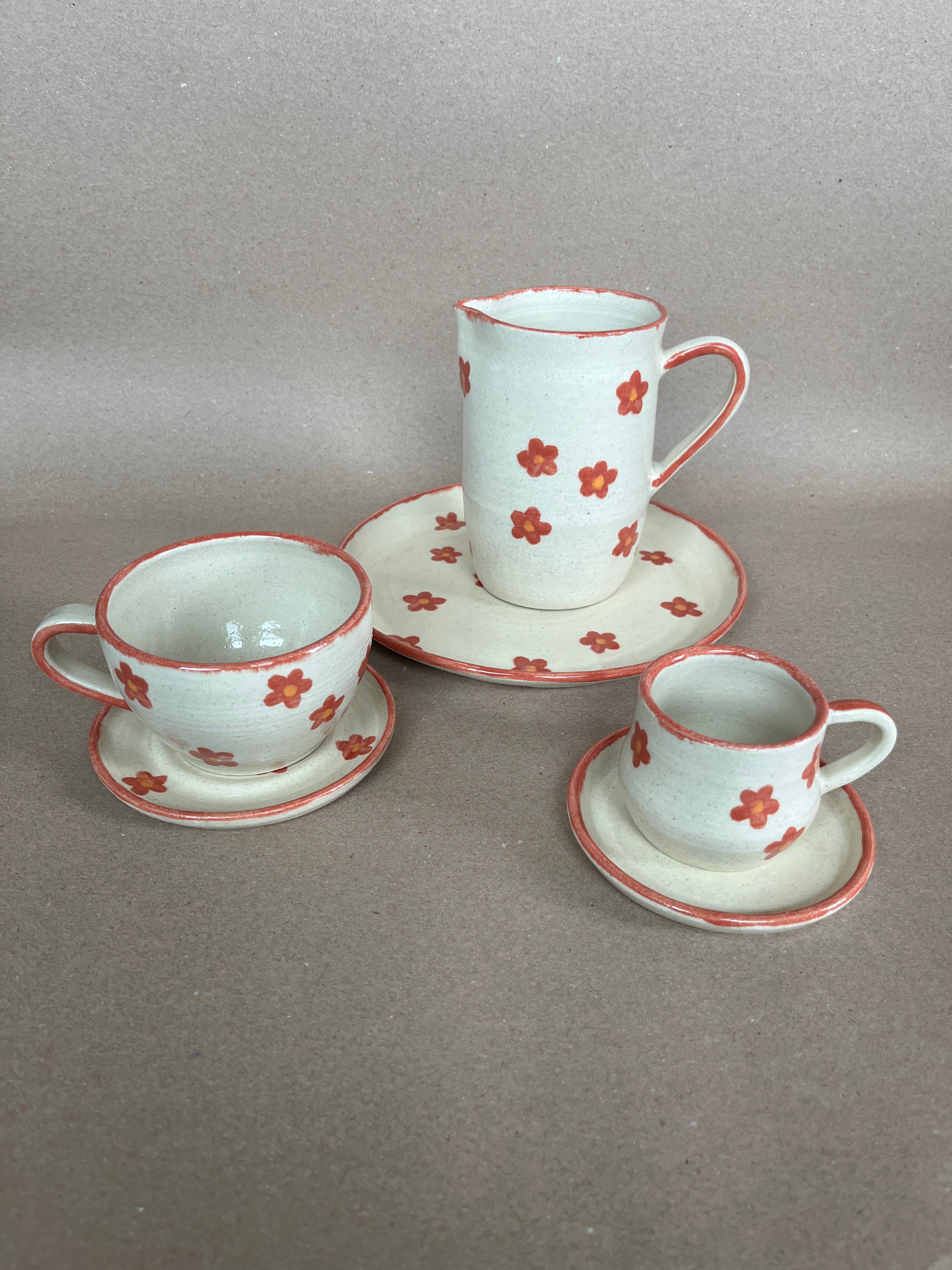 Ninth House Goods – Großhandel Teeservice – Blush Floral Tee-/Cappuccino-Set6