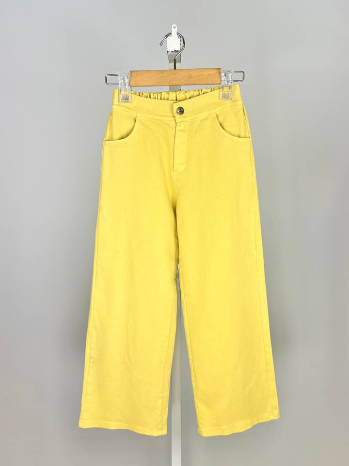 MINI MIGNON PARIS - Wholesale Pants - Kids - Girl's elastic high waist cotton loose-fitting pants3