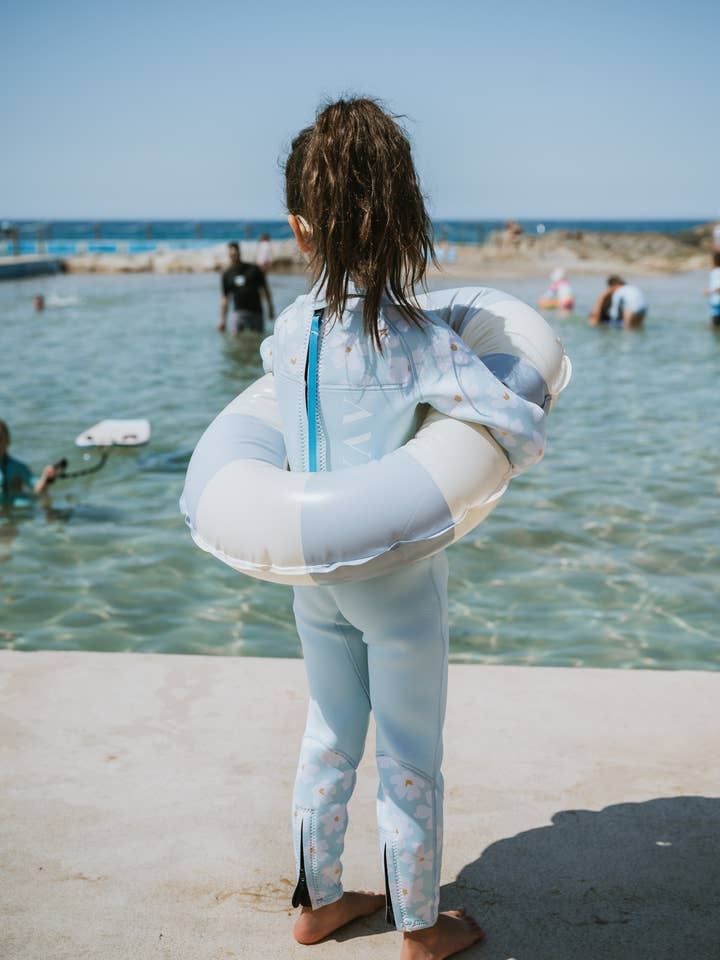 AVALY - Wholesale Wetsuit - Kids - Mint Daisy | Kids Sustainable Wetsuit | Avaly