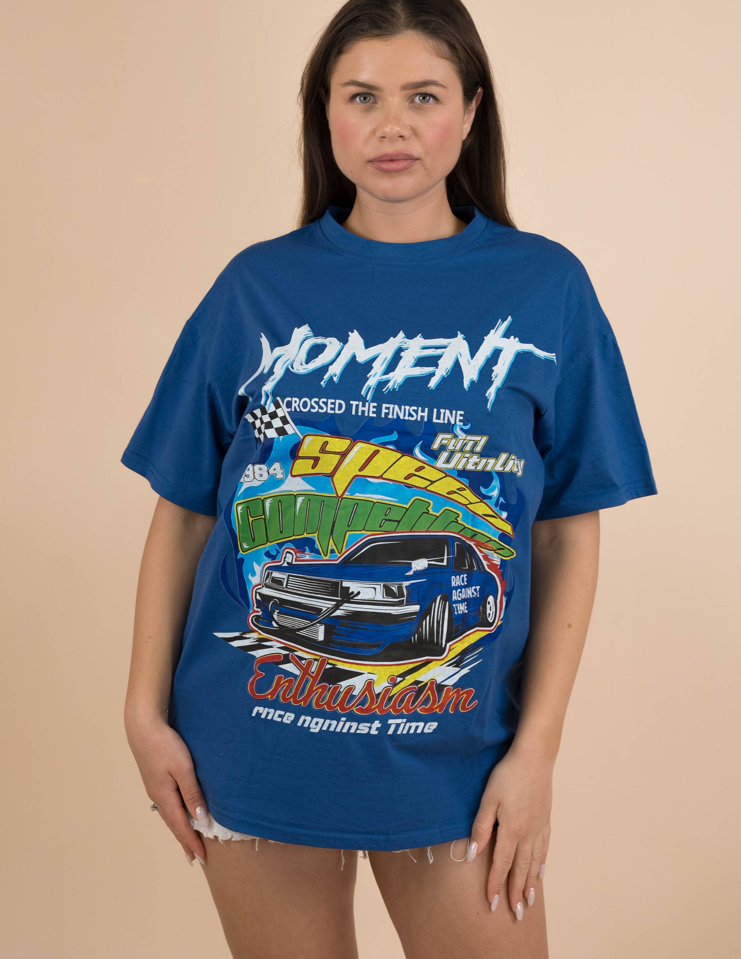 Fashion Combination – Großhandel Bluse – Damen – Coolane Brief- & Auto-Print-T-Shirt9