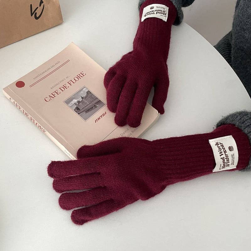 Plush Looks - Wholesale Gloves - Kids - Kids Finger Touchscreen Knitted Gloves1