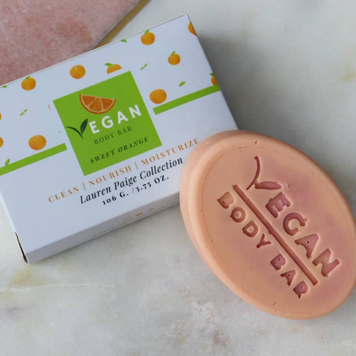 Vegan Body Bar | Sweet Orange | 3.75 oz. for wholesale by Lauren Paige Collection