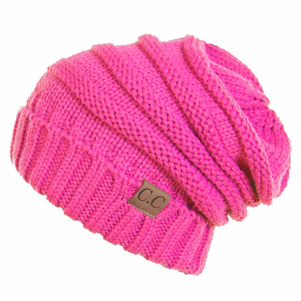 Hana - Wholesale Beanie - Women's - C.C Oversize Slouchy Knitted Beanie21