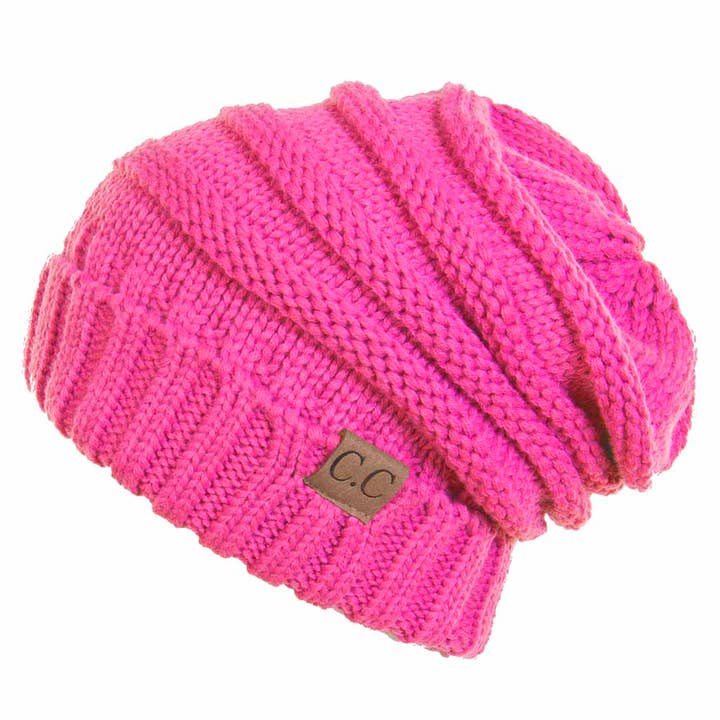 Hana - Wholesale Beanie - Women's - C.C Oversize Slouchy Knitted Beanie21