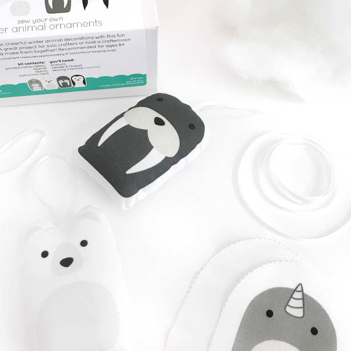 Fluffed Animals - Venta al por mayor Kit de manualidades - Kit de bricolaje: adornos de animales de invierno2