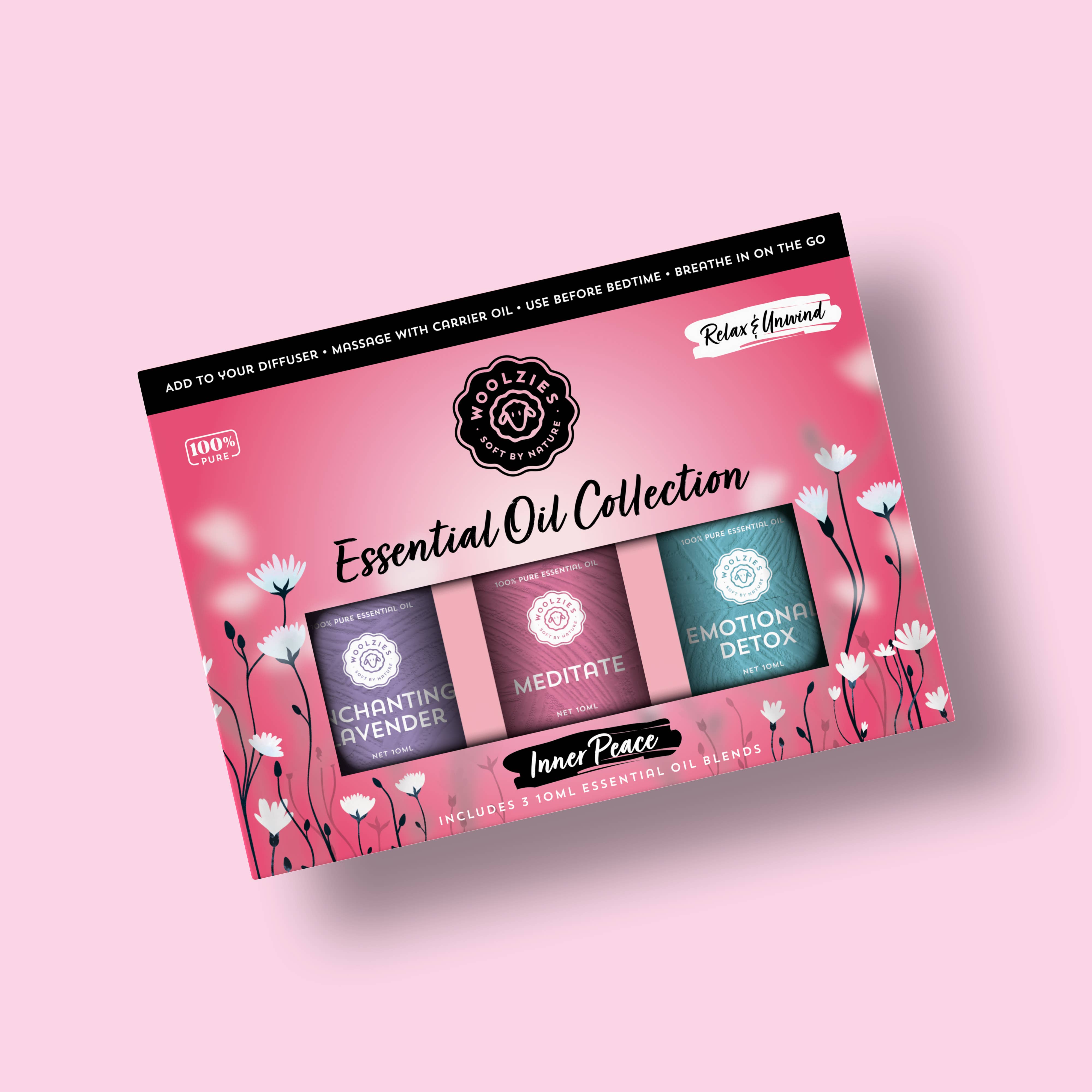 Woolzies - Wholesale Essential Oil - Inner Peace Essential Oil Collection- 3x10ml1