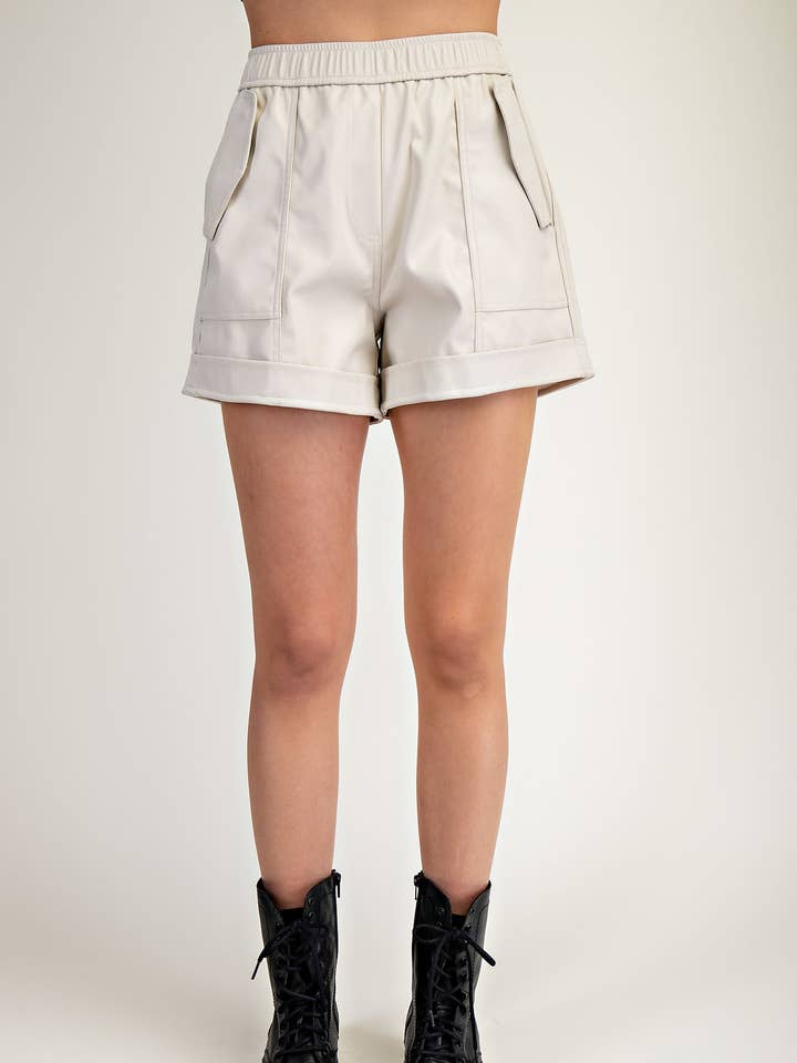 Cp2100 Leren Shorts Met Zakken voor wholesale door Edit by Nine