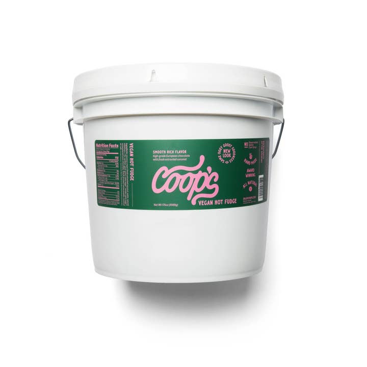 Coop's - Wholesale Hot Fudge/Chocolate Spread - Vegan Hot Fudge - 11lb Pail