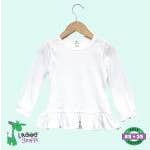 Maglia a Maniche Lunghe con Orlo a Balza per Bambina Laughing Giraffe per la vendita all'ingrosso da parte di PLT Wholesale