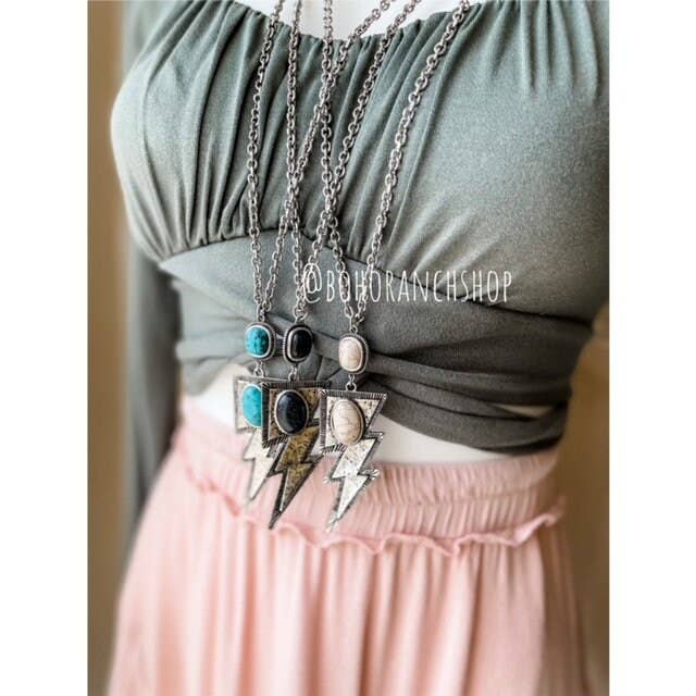 Boho Ranch Shop – wholesale Pendant/charm necklace – Lightning Bolt Necklace