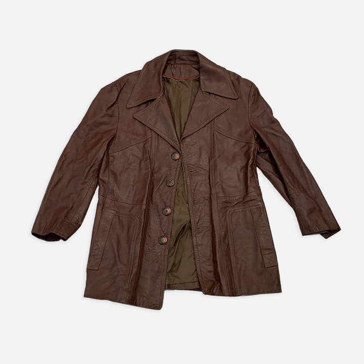 Chaqueta de cuero genuino seleccionada vintage para venta al por mayor de The Era NYC