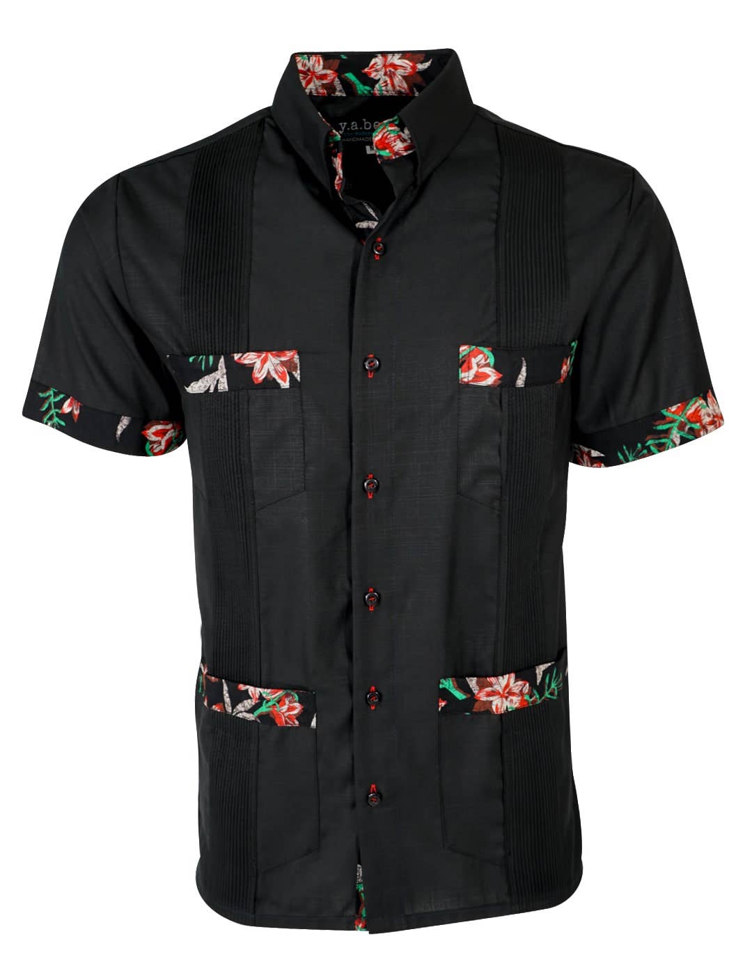 Y.A.Bera Clothing Modern Guayaberas - Wholesale Button Down Shirt - Men's - Midnight in Maui Guayabera0