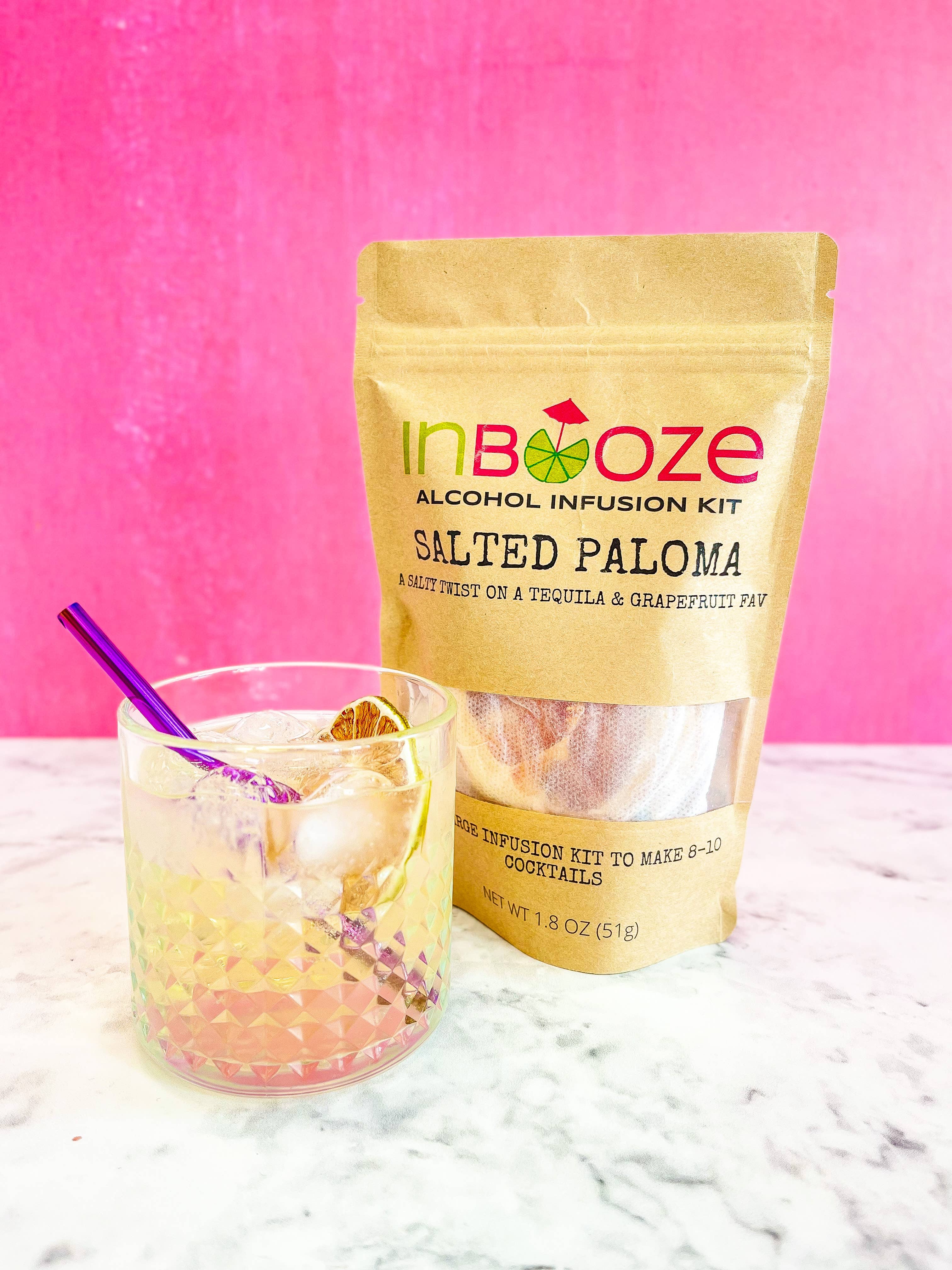 InBooze - Wholesale Cocktail Mix/Syrup - Salted Paloma Alcohol Infusion Cocktail Kit2