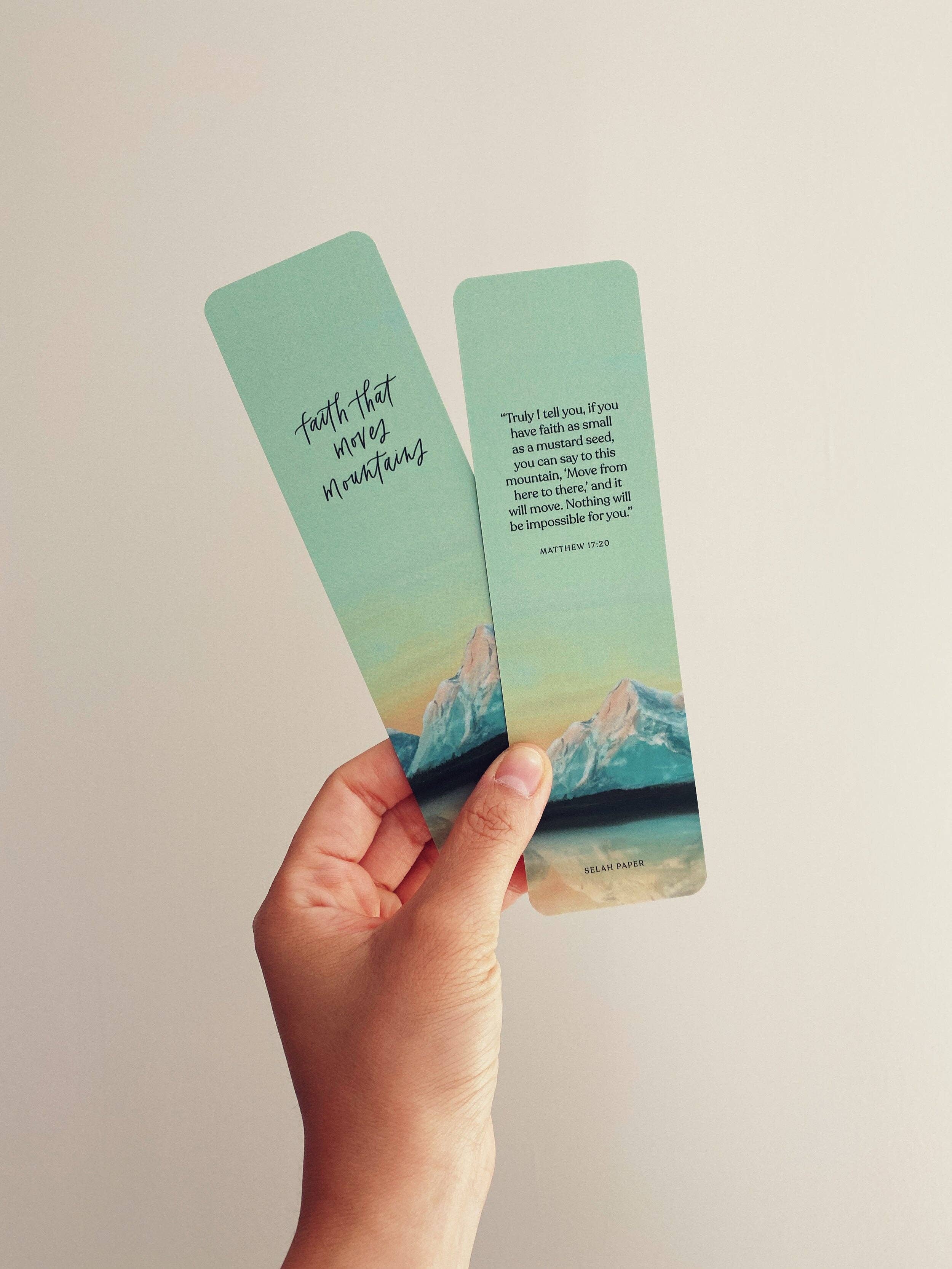Selah Paper - Wholesale Bladwijzer - Geloof Dat Bergen Verzet Bijbelbladwijzer1