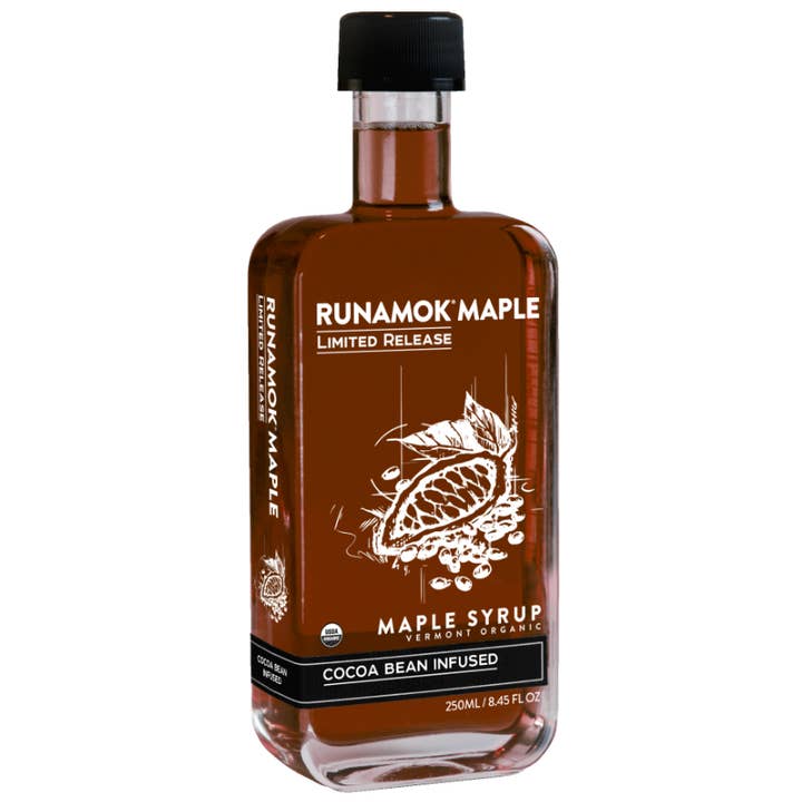 Runamok - Wholesale Maple Syrup - LIMITED RELEASE Cocoa Bean Infused Organic Maple Syrup