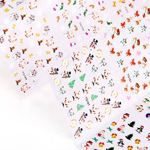 Wrapables.com - Wholesale Nail Art/Decal - Wrapables 24 Sheets Falala Christmas Nail Stickers Holiday2